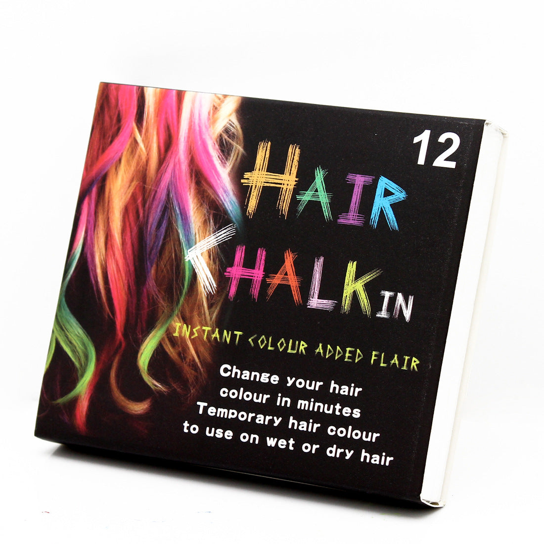 12-color Short Hair Coloring Chalk Disposable Hair Coloring Pen
