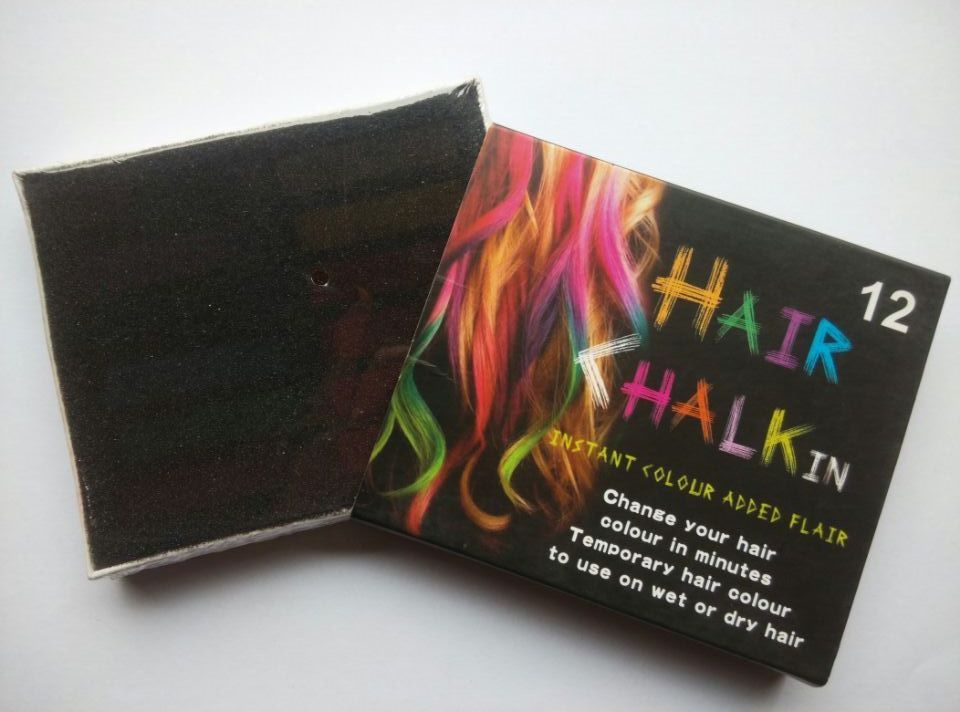 12-color Short Hair Coloring Chalk Disposable Hair Coloring Pen